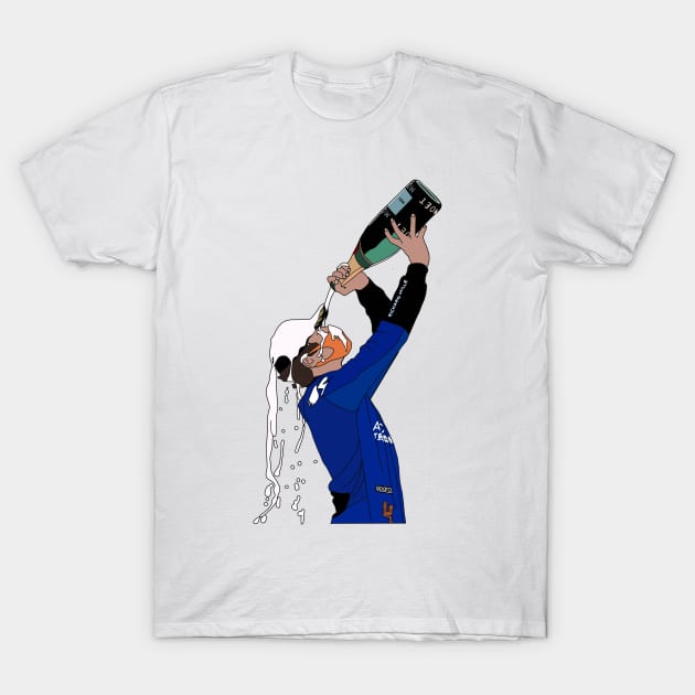 Lando Norris Celebration T-Shirt by crashstappen